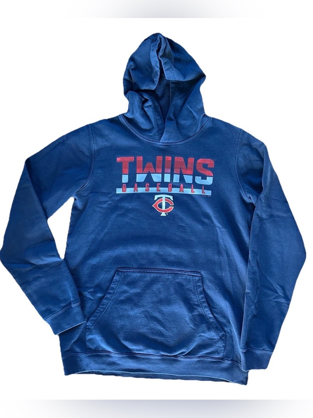 Minnesota Twins MLB Baseball Youth XL Blue Retro Style Hoodie, Preowned, EUC